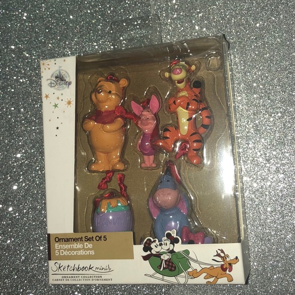 New Disney Parks Winnie the Pooh ornament set - Picture 2 of 2